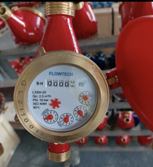Đồng hồ đo nước nóng Flowtech nối ren