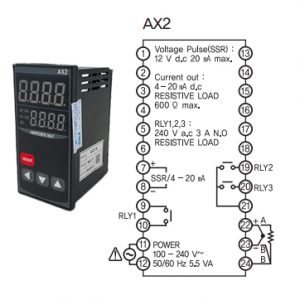 đấu nối bộ điều khiển AX2 - 1A.