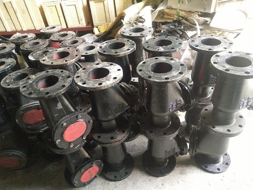 Van một chiều gang lá lật hiệu JS mã H44H-10/16 kết nối mặt bích