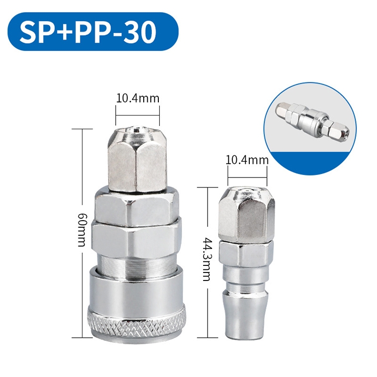Đầu nối nhanh khí nén SP30 + PP30