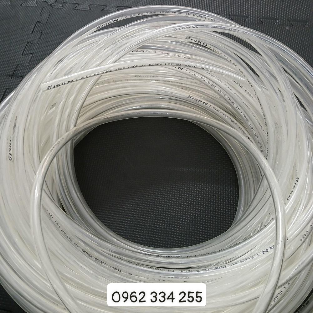 Dây hơi khí nén phi 8 màu xanh nhãn hiệu JISAN Hàn Quốc