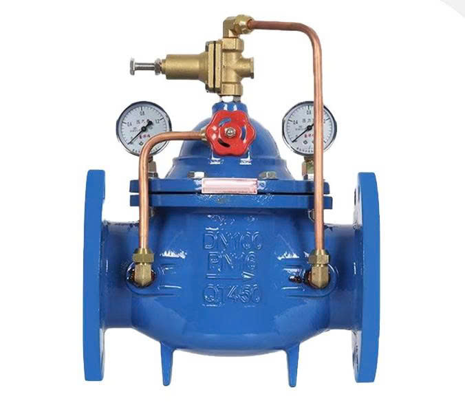 Van giảm áp nước mặt bích JS