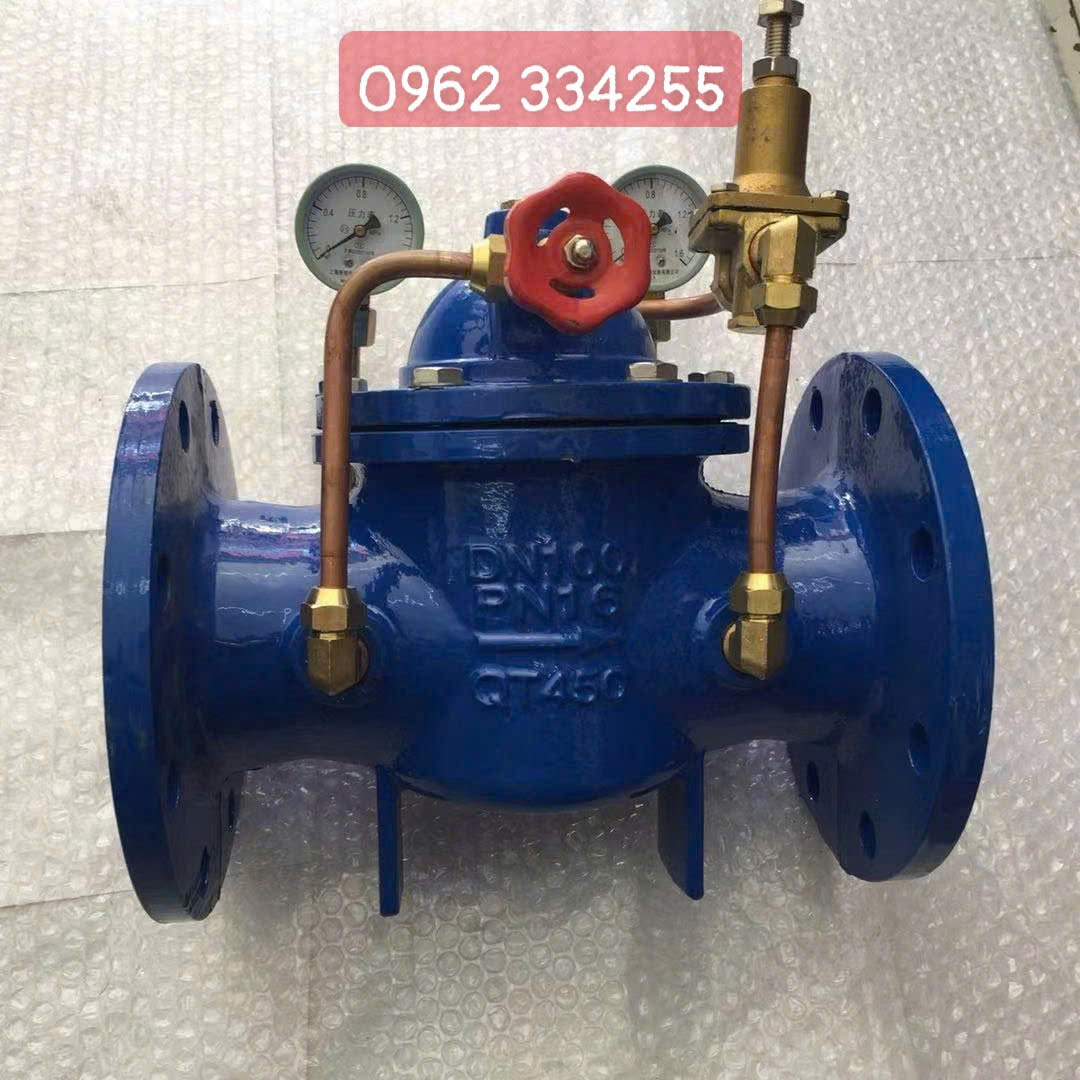 Van giảm áp nước mặt bích 200X-16 QT450