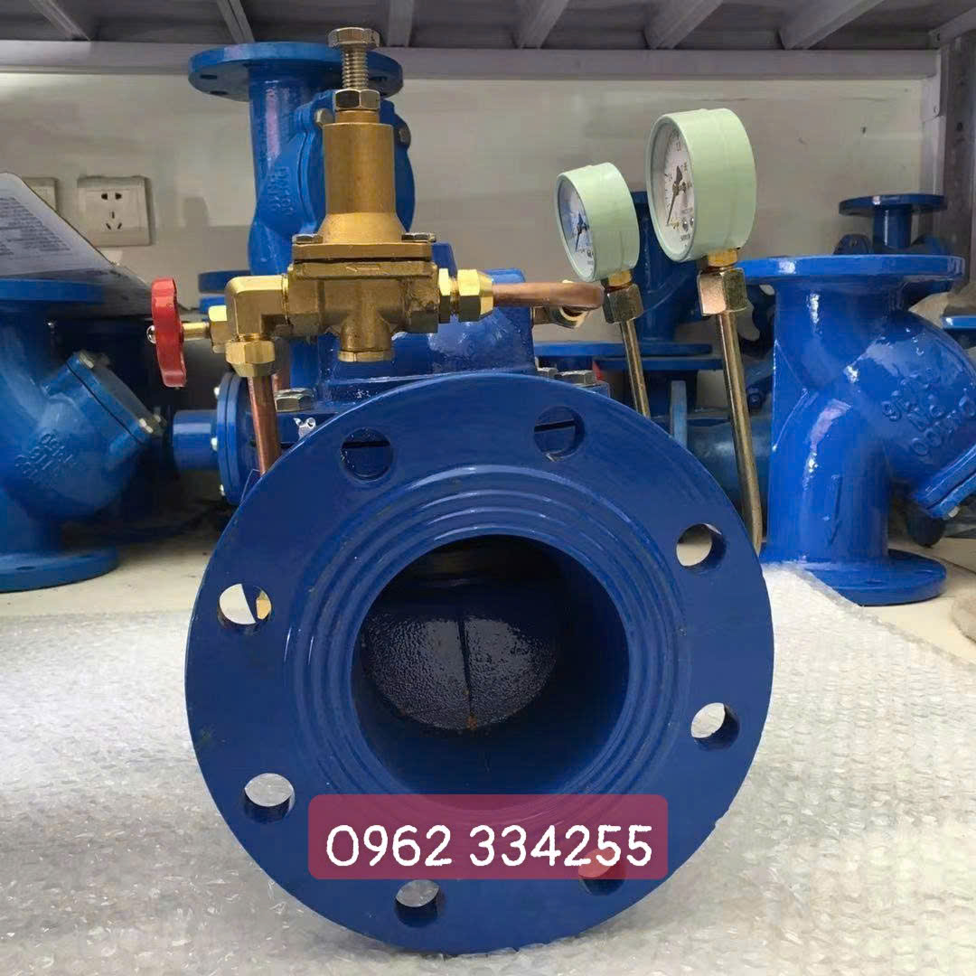 Van giảm áp nước mặt bích 200X-16 QT450