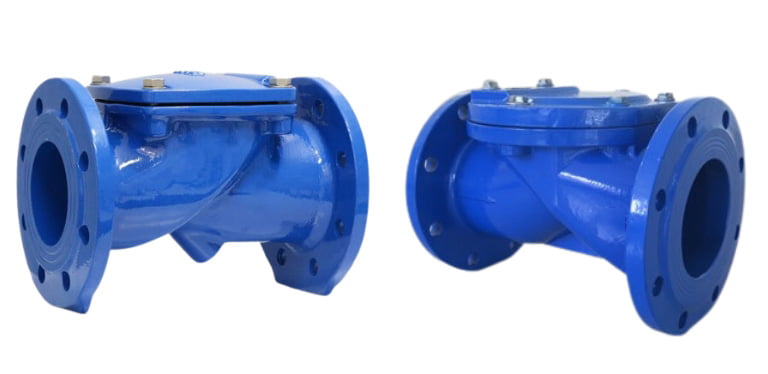 Van 1 chiều lá lật cánh cao su DN50