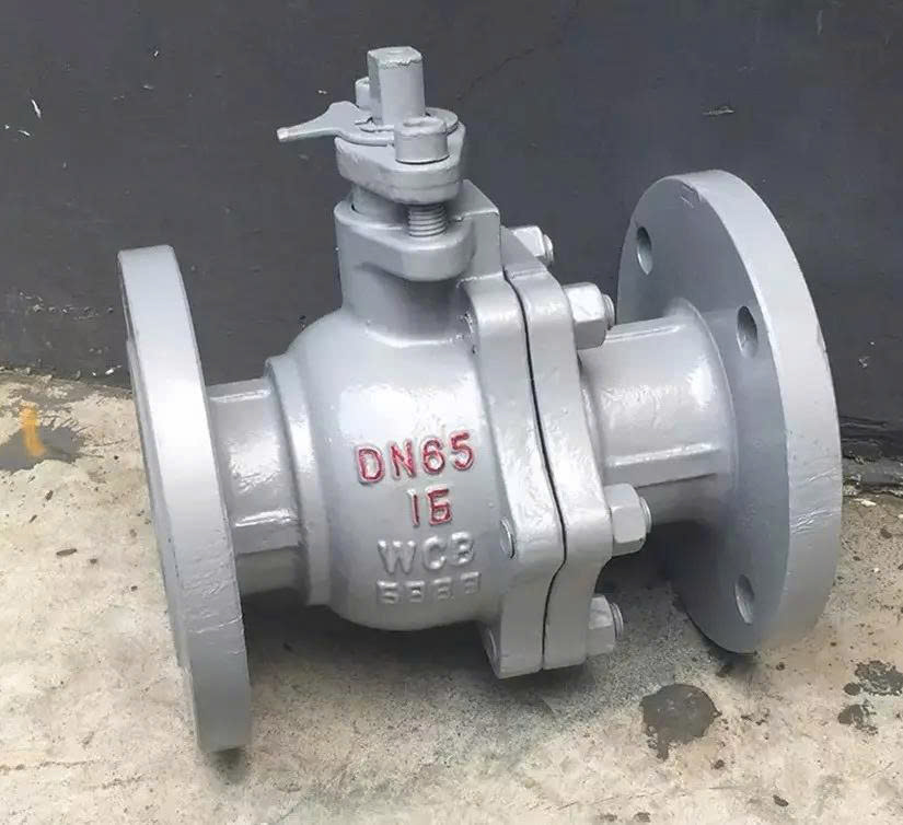 Van bi tay gạt mặt bích thép WCB