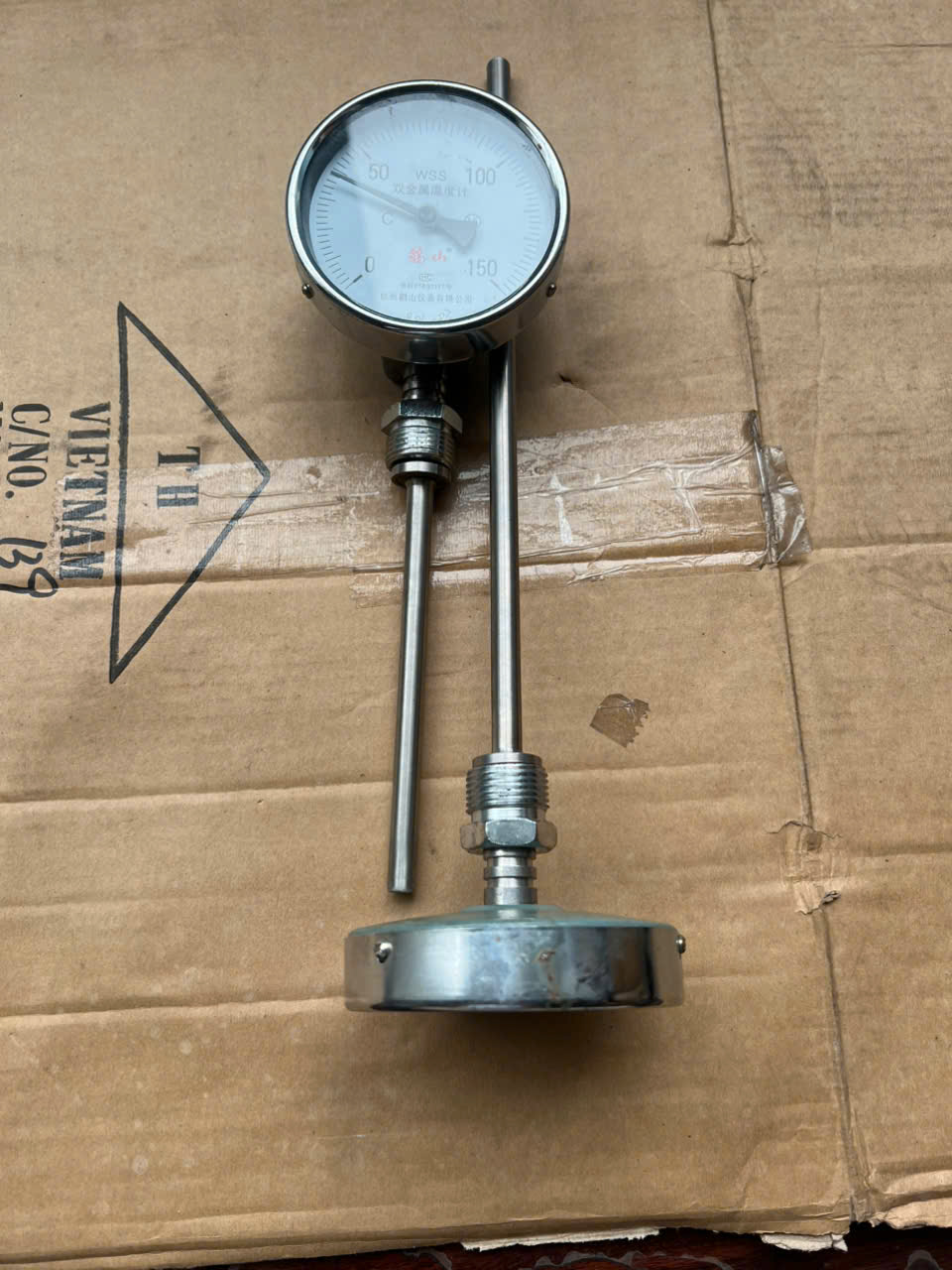 Đồng hồ đo nhiệt độ thermometer WSS-401 0-150oC chân sau