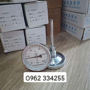 Đồng hồ nhiệt WSS401 0-150oC, chân sau