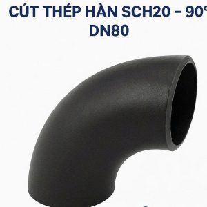 Cút thép hàn đen SCH20 – 90° DN80