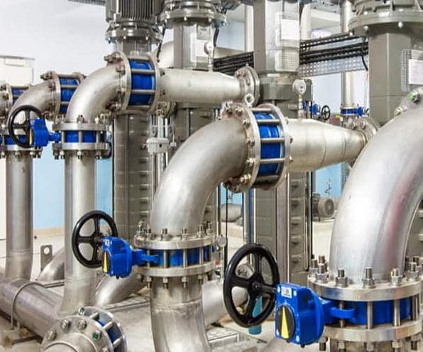 Ứng dụng chếch thép hàn DN350.