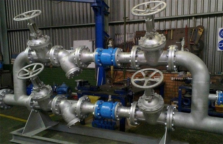 Ứng dụng tê thép hàn,thép mạ kẽm DN150.